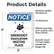 Signmission Emergency Evacuation Sign With Symbol, 3.5 in W x Rectangle, Vinyl Decal OS-2PACK-NS-D-35-V-11797 - alternate 4